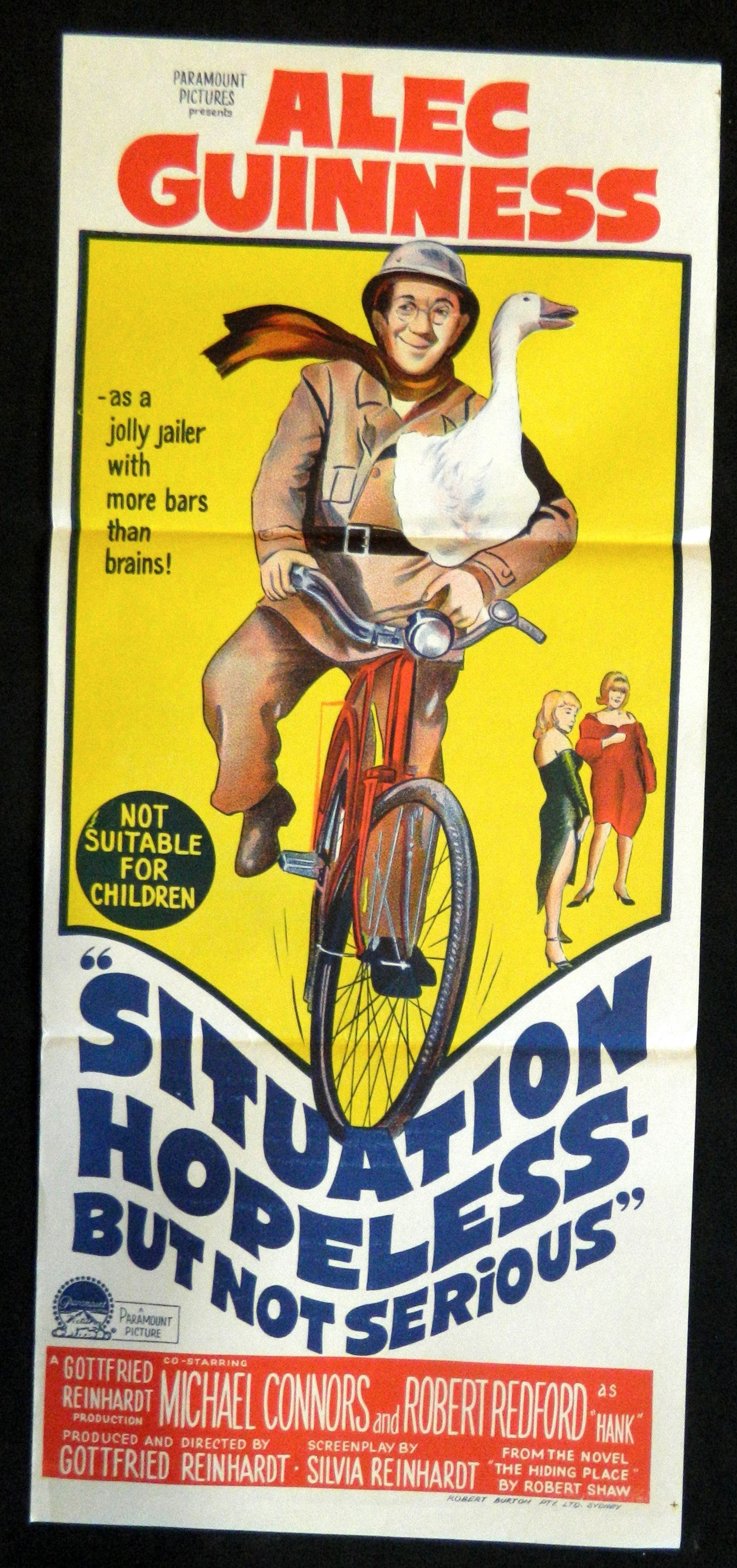 SITUATION HOPELESS BUT NOT SERIOUS (1965) — Original Australian daybill movie poster