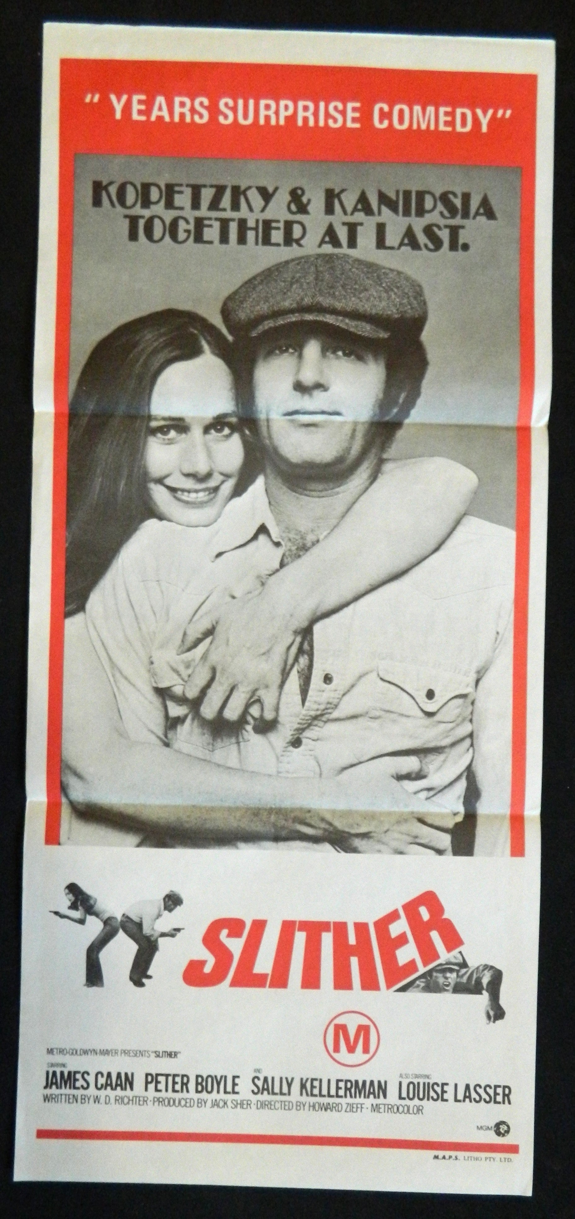 SLITHER  (1973) — Original Australian daybill movie poster
