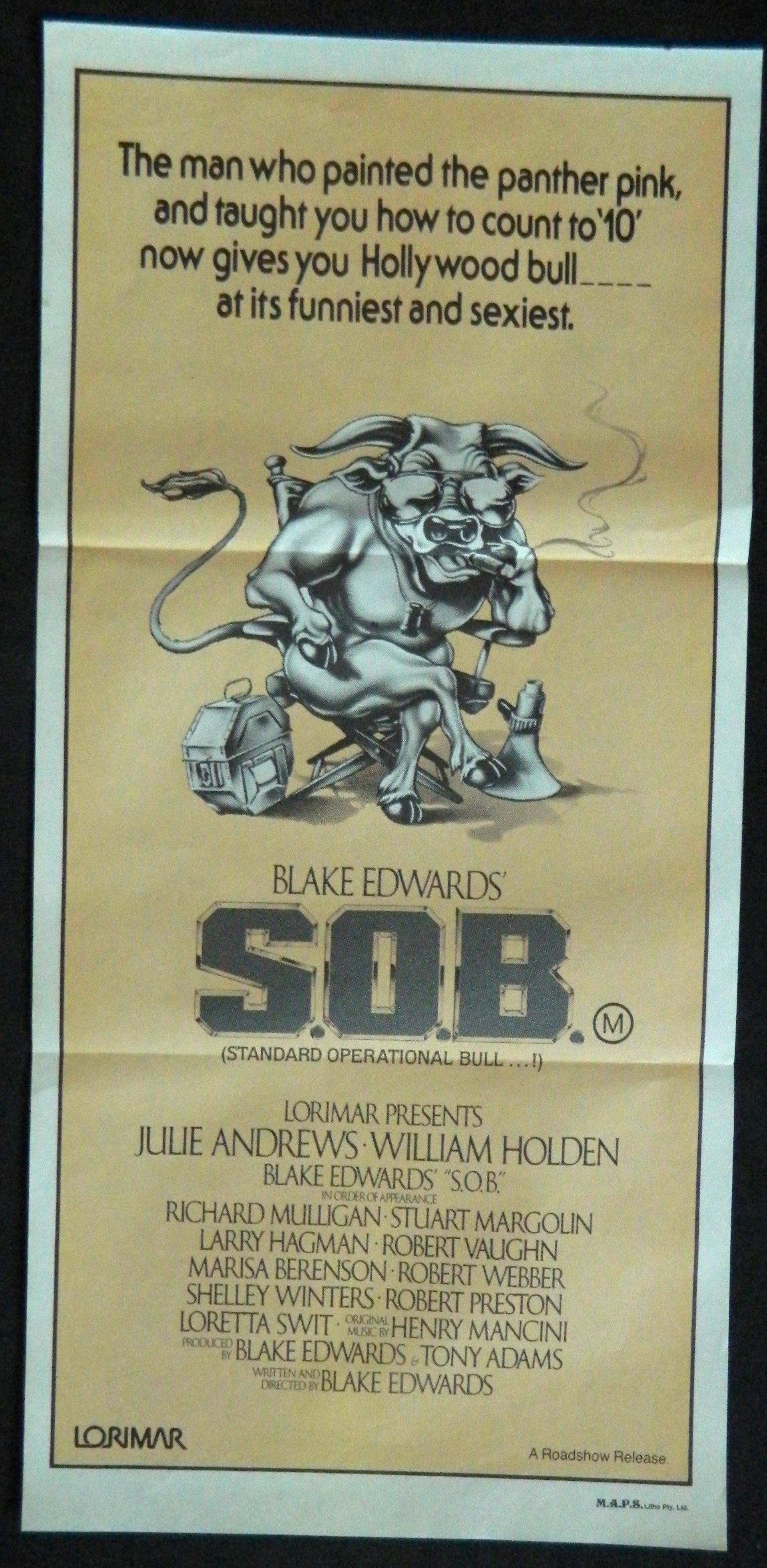 SOB (1981) — Original Australian daybill movie poster