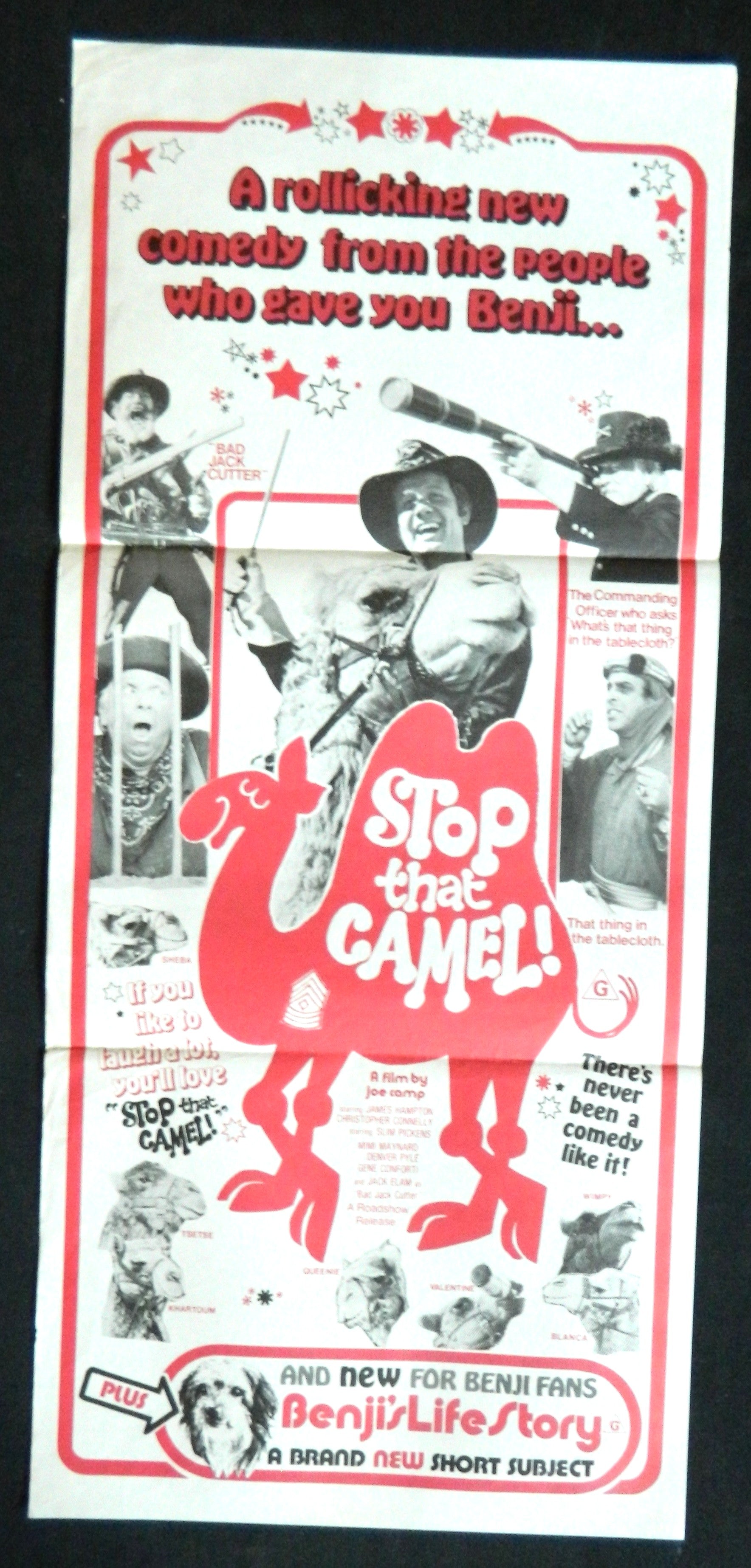 STOP THAT CAMEL  (1976) — Original Australian daybill movie poster