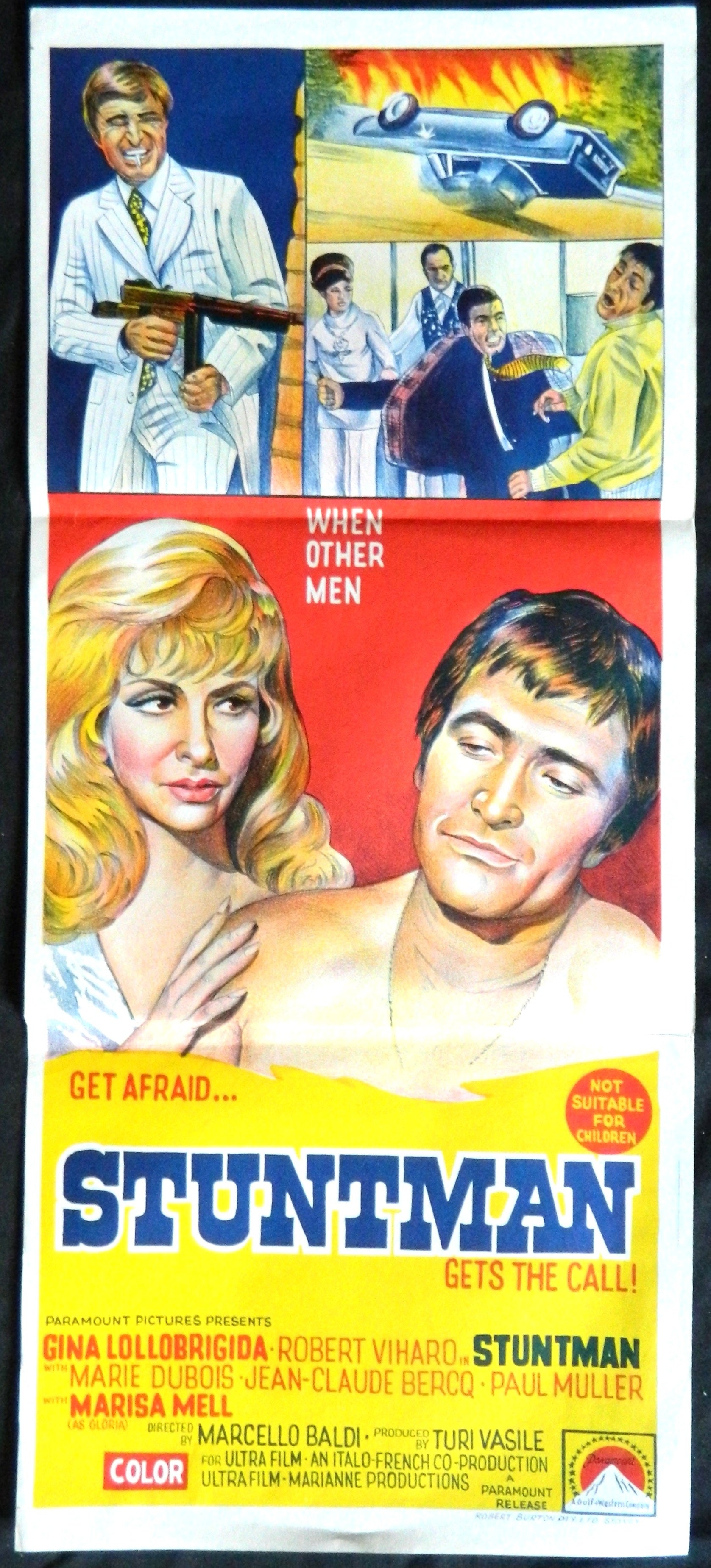 STUNTMAN (1968) — Original Australian daybill movie poster