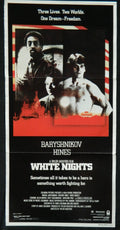 WHITE NIGHTS (1985) — Original Australian daybill movie poster