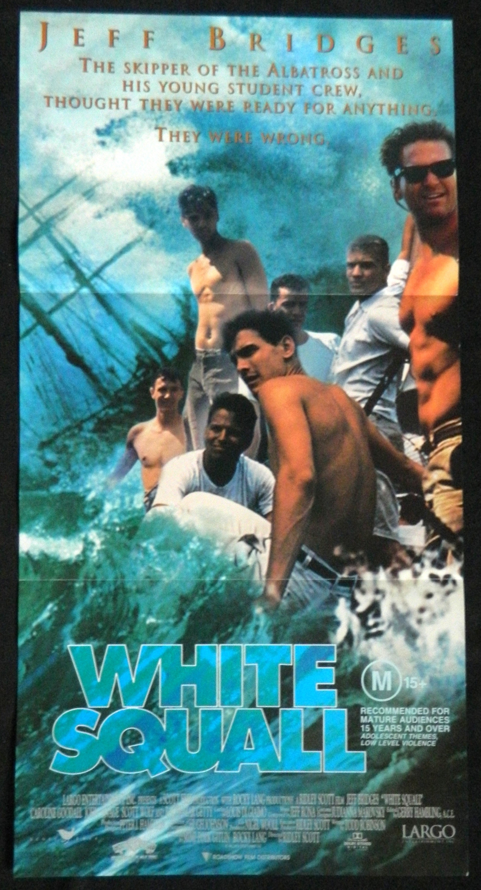 WHITE SQUALL  (1996) — Original Australian daybill movie poster