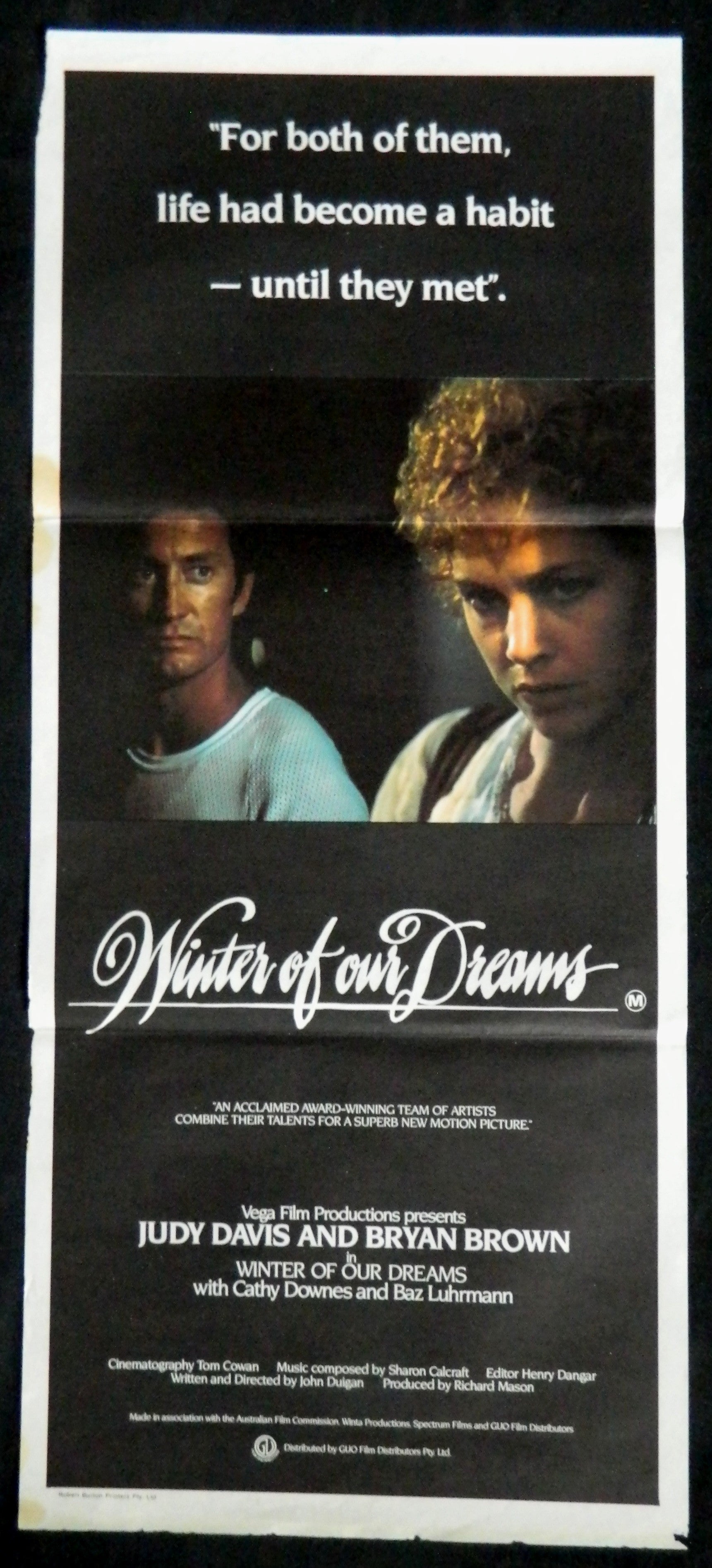 WINTER OF OUR DREAMS  (1981) — Original Australian daybill movie poster